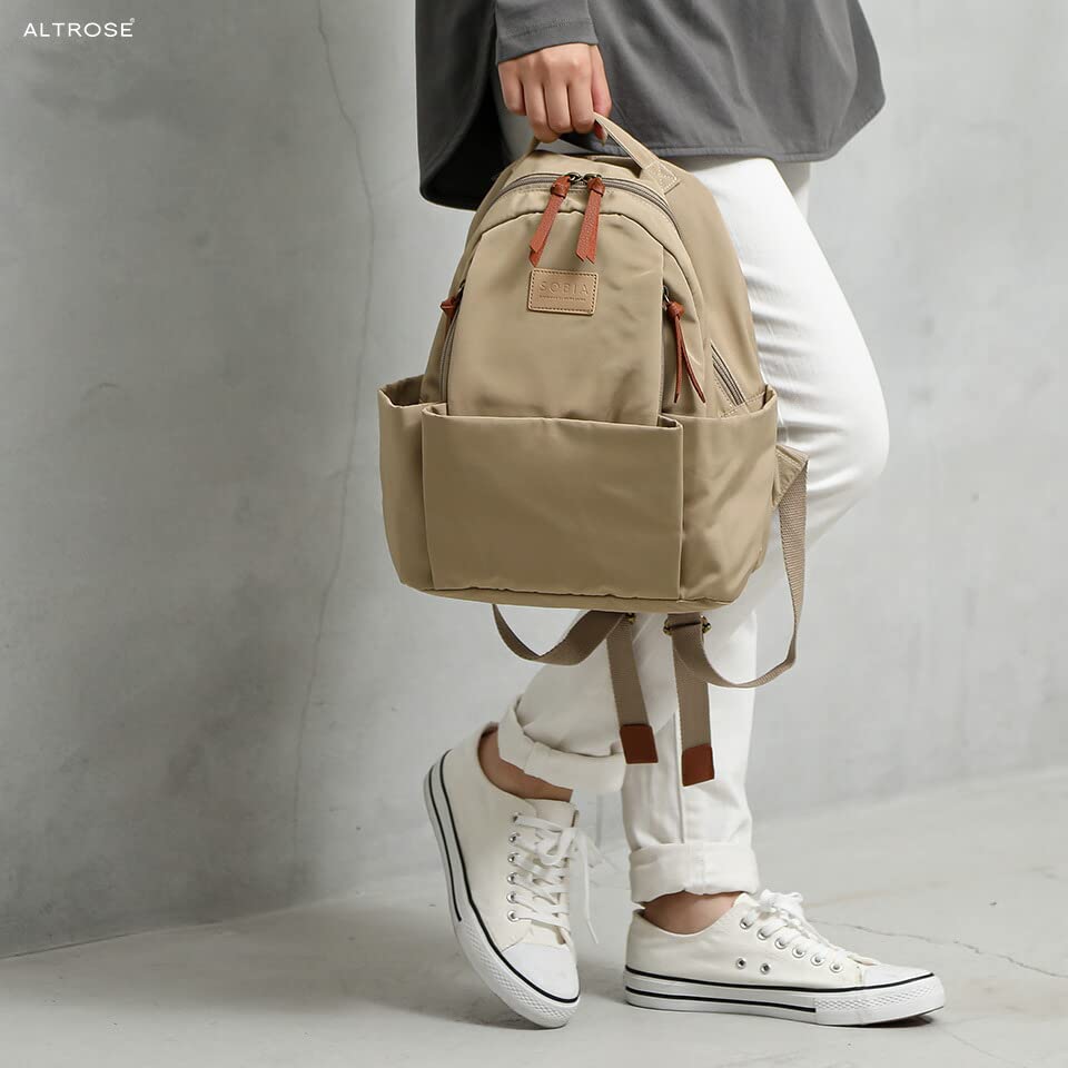 Water-repellent Backpack for Adults with Ample Storage Space (Black)