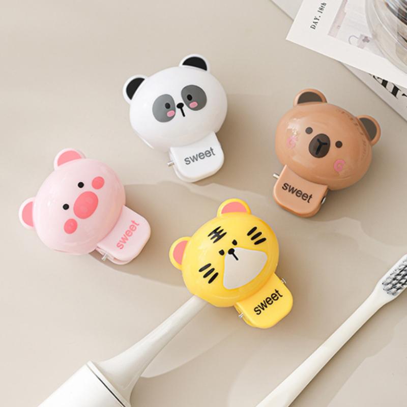 Cartoon Animals Toothbrush Head Cover Clips Portable Electric Toothbrush Dustproof Head Protector Cap Household Travel