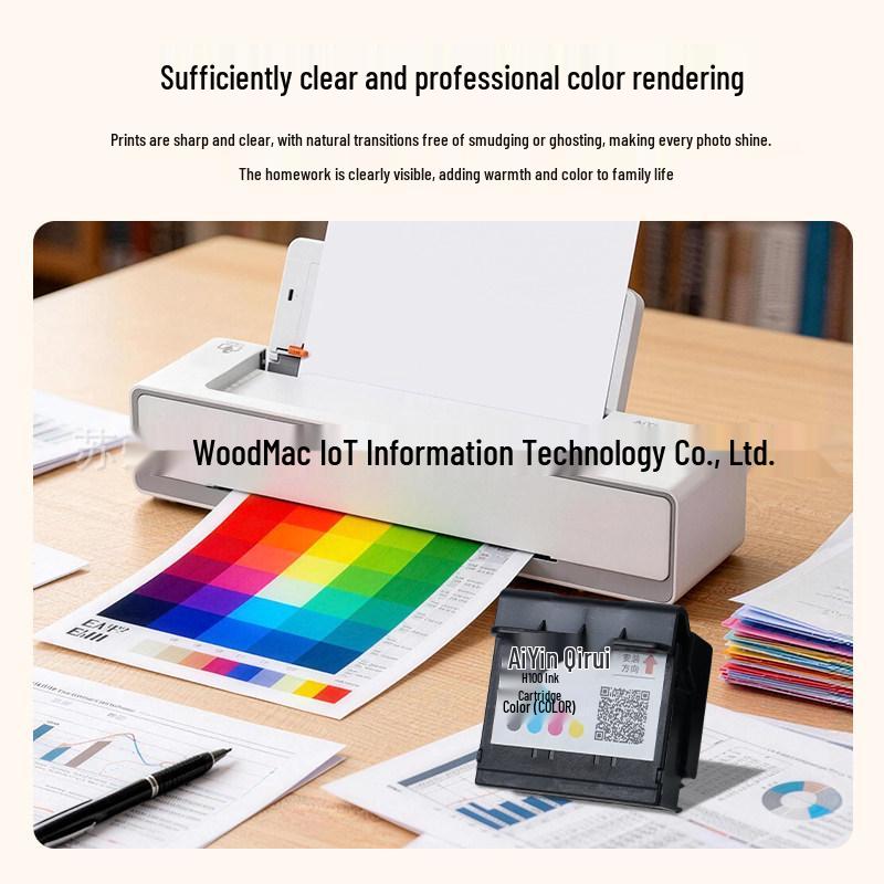 

Qirui H100 Color Inkjet Printer Cartridge for Home and Photo Printing