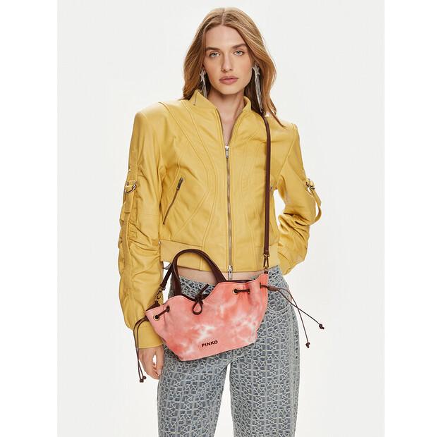 Bag PINKO Pagoda Small Shopper PE 24 PLTT 102910 A1MB Orange