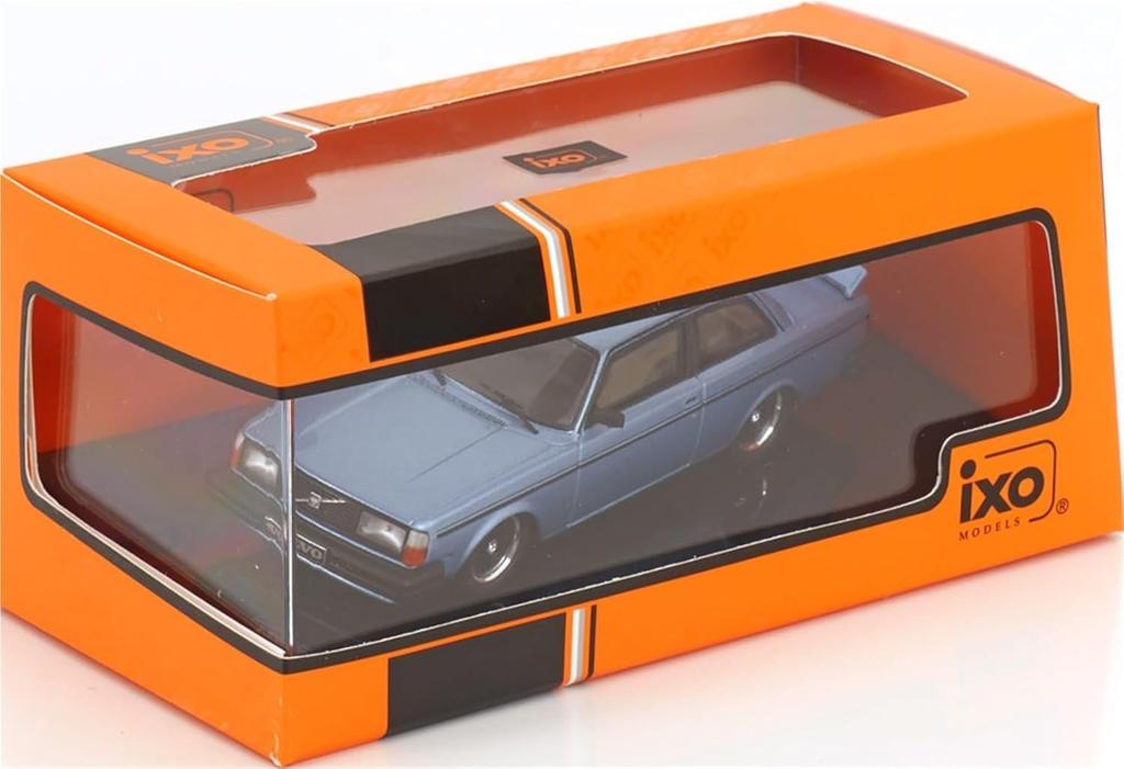 IXO Volvo 1/43 Scale Miniature Car 240 Turbo Custom 1980 (Light Blue)