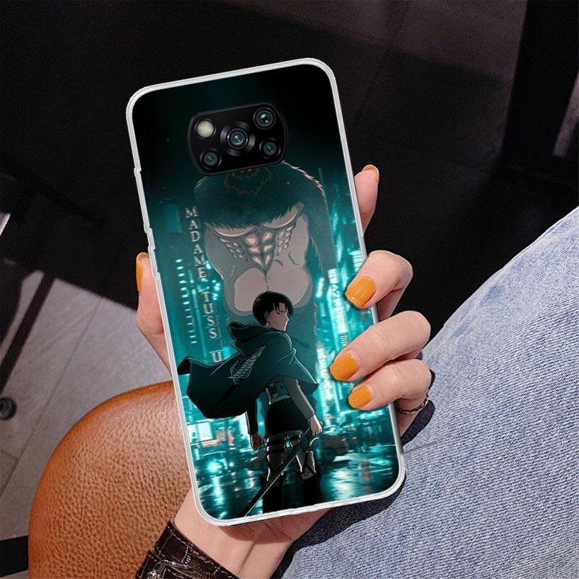 Levi Attack Phone Case For Xiaomi Poco X7 X6 X5 Pro F7 Ultra Redmi 15C 15 13C 13 12C 12 10 10A 10C 9 9A 9C 9T Cover Poco X7 X6 X