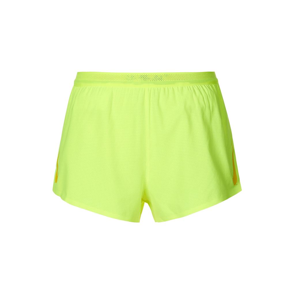 Nike Moisture-Wicking Solid Color Running Shorts Men Bottoms Fluorescent-Yellow CJ7838-702