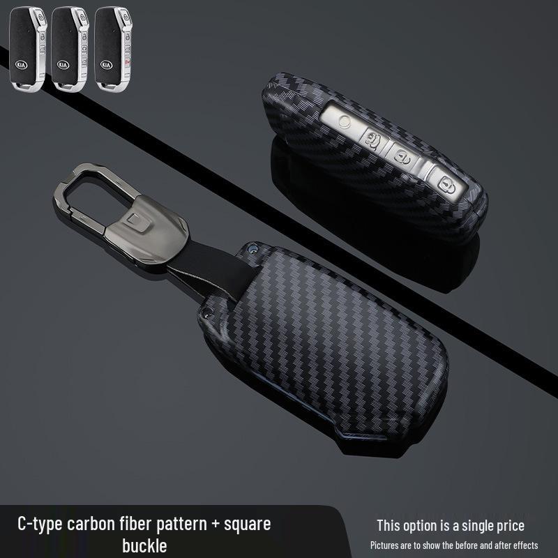 Key Cover for Kia K3, Sportage, K5, K2, Seltos, Niro, KX3, KX5 - Folding Car Shell & Buckle