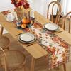 Autumn Table Table Flag Home Kitchen Decoration Pumpkin Sunflower Plaid Cafe Restaurant Rustic Farm Linen Table Table Flag