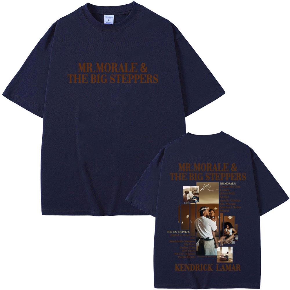 Kendrick Lamar Mr Morale & The Big Steppers T-shirt Men Hip Hop Fashion Pop Music T Shirts Men's Casual Cotton Vintage T-shirts