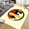 Feyenoord Flannel Printed Carpet, Home Sofa Decoration for Living Room & Bedroom, Non‑Slip Play Flannel Floor Mat for Game Room
