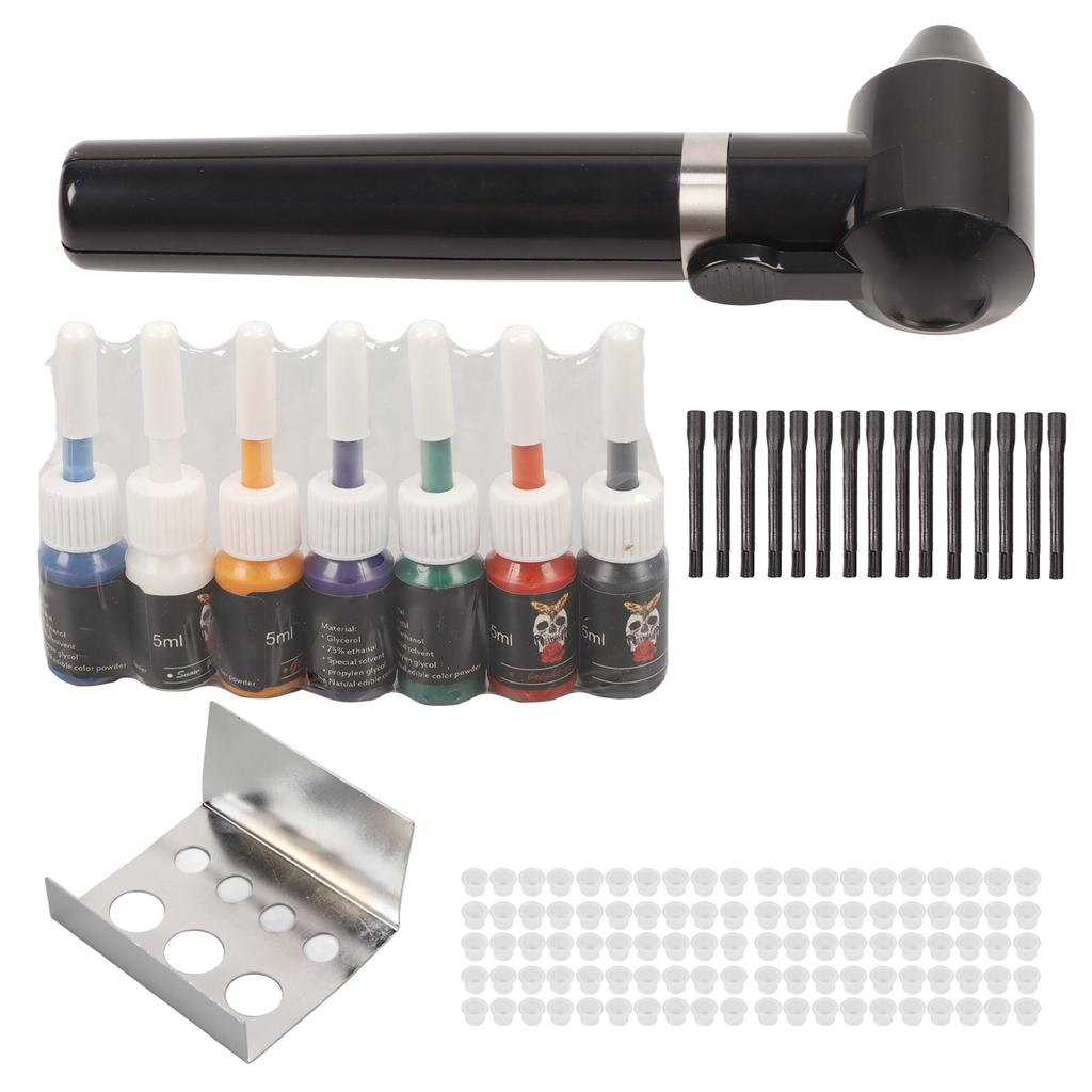 Tattoo Ink Mixer Kit Battery Powered Lightweight Portable Tattoo Pigment Mixer Machine with 7