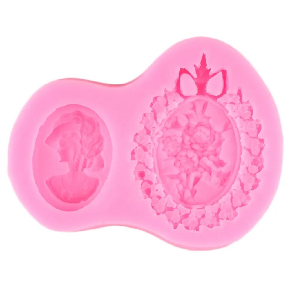 Cameo Picture Frame Silicone Mould Fondant Moulds DIY Sugarcraft Resin Epoxy Mould Chocolate Gumpaste Candy Resin Clay Moulds