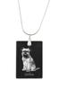 Griffon Bruxellois, Brussels Griffon – Crystal Pendant with Dog, Silver Necklace with Photo |