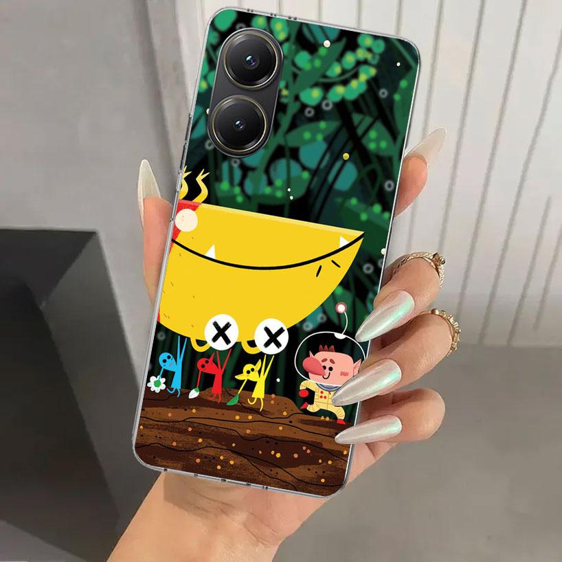 Game P-PikminS 4 Phone Case for Xiaomi Poco X5 X6 X7 Pro F7 Ultra M7 Redmi 15 15C 13 13C 12 12C 10 10A 10C 9 9A 9C 9T Shell Poco