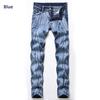 Herrenmode Plissee BIKER Jeans Hose Plus Größe Multi-Pocket Motorrad Gerade Männliche Patchwork Hose Lässige Männer Elastische Denim Hose