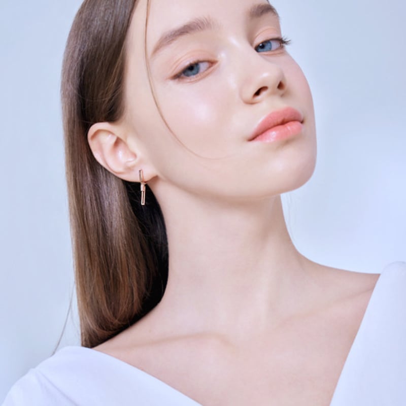 ELLE Jewelry 14K GF Swing Stick One-Touch Earrings ELGPEE443