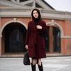 2025 Autumn/Winter Women's Double-Faced Wool and Cotton-Padded Mid-Length Coat