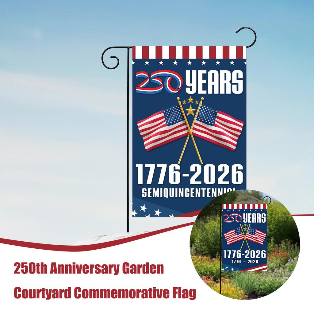 The 250th Anniversary Of The Founding Of The United States Of America, The Garden Flag, The Patriotic Cross Flag,