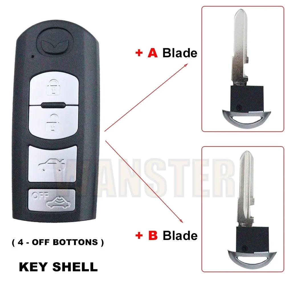 Funda para Llave de Coche para Mazda 3 5 6 8 CX-3 RX8 Miata CX5 CX7 CX9 CX-5 CX-7 CX-9 MX-5 MX5 Miata RX-8 X-5 Summit Axela Atenza M3 M6