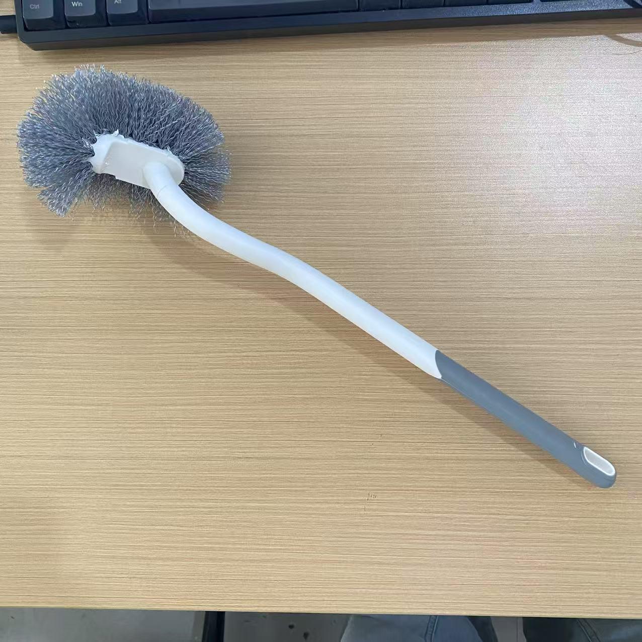 

Curved Long-Handle Soft Bristle Toilet Brush for Effective Corner Cleaning