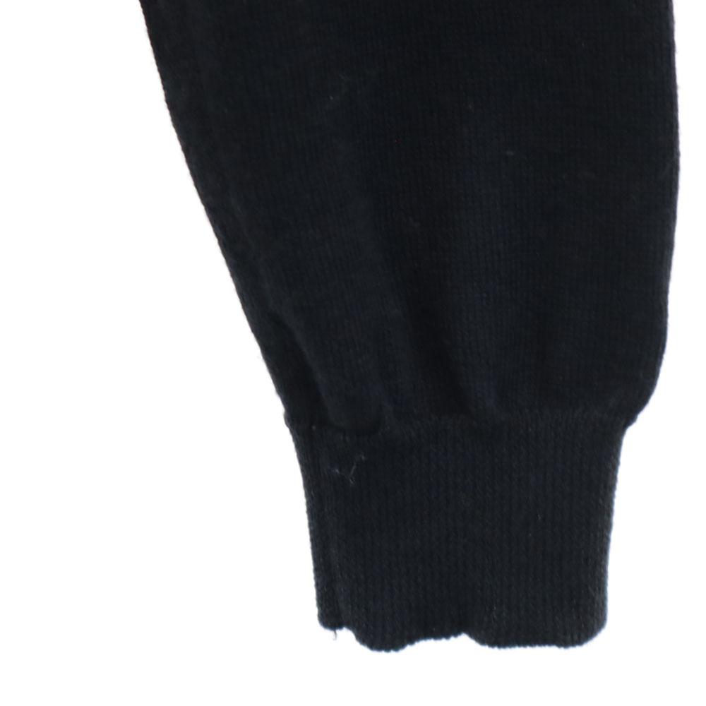 Marni Wool Blend Check Long Sleeve Sweater 40 Black Series Knit Women Used