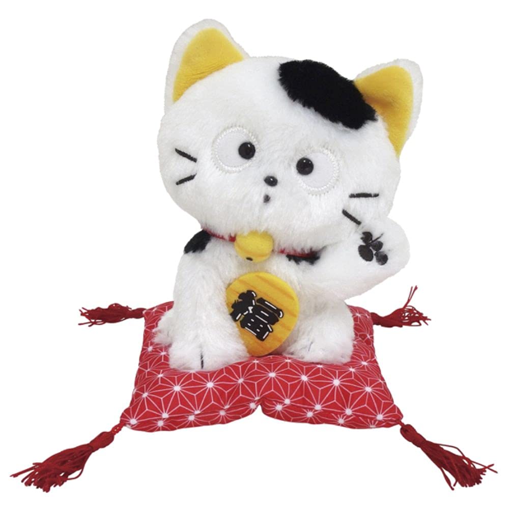 

Yoshitoku Tama Friends Tama Plush 15cm high x 10cm wide x 10cm 182242 & Maneki-neko Toy, deep, polyester,