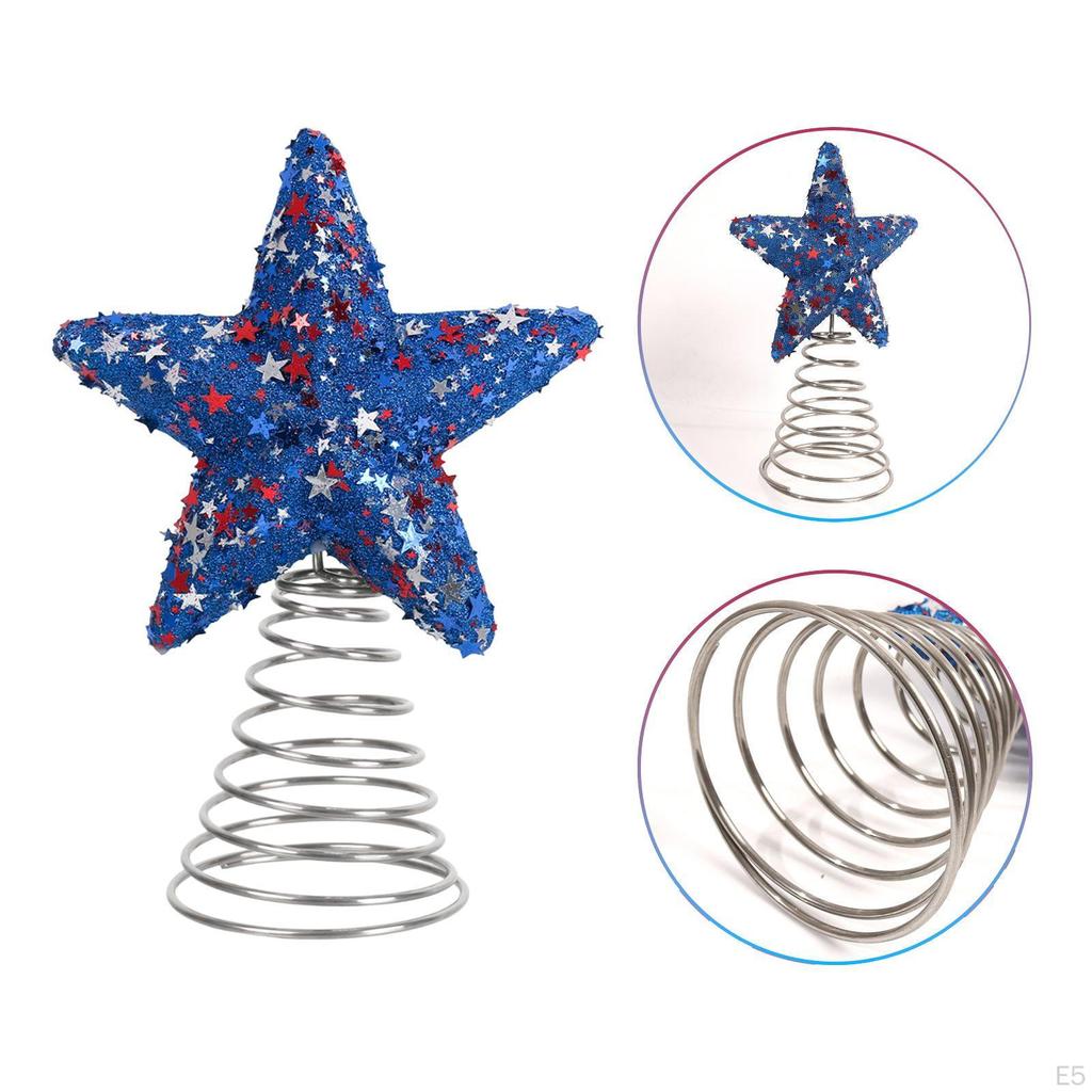 Christmas Tree Topper Decoration Romantic Unique Star Treetop Xmas Decor for Cafe