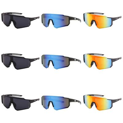 9PCSNieuwe Brillen Outdoor/Sport/Fietsen Zonnebrillen Winddicht Groot Montuur Mannen Vrouwen Hardlopen Fietsbrillen