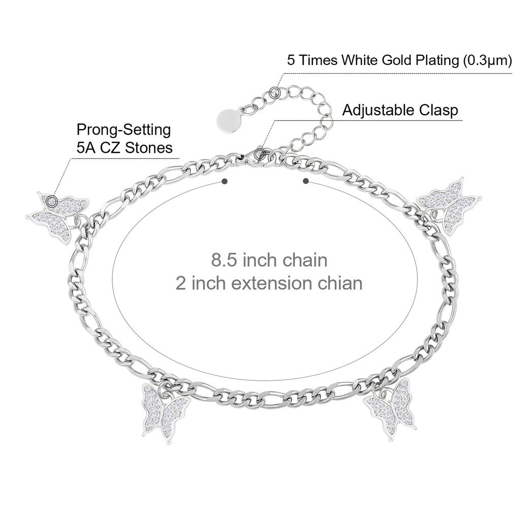 KRKC Sexy Women Jewelry Heart Initial Boho Beach Ankle Bracelet Layered Foot Chain Infinity Love 14 Karat Gold Anklet Cuban Link