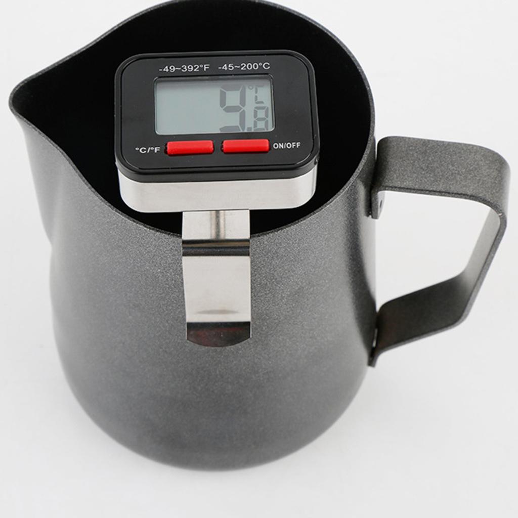 Electronic Thermometer Handdrip Coffee Thermometer Measure the Pull-out Milk Froth Temperature Milk Jug Food Thermometer
