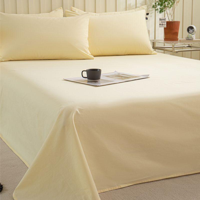 New Ins Minimalist Bed Sheet, Skin-friendly Anti-pilling Bedding for Home & Dormitory, Single Double Size