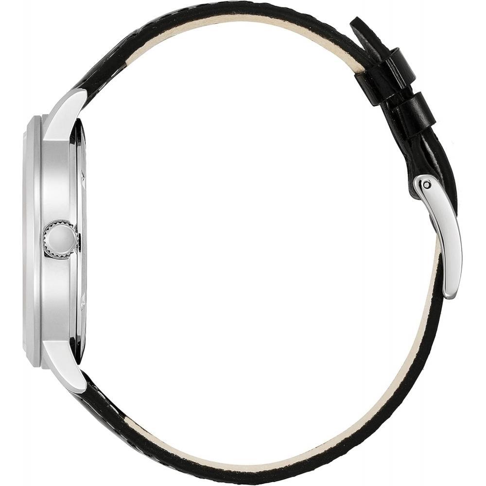 [citizen] Bj6541 15a Photoelectric Eco Drive Waterproof White Calf Leather Watch  Black