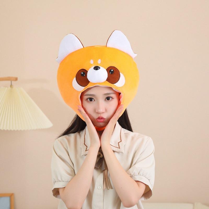 

Оранжевая шапка-капюшон енота с коротким мехом, фотореквизит, фотореквизит, мультяшный головной убор, фотореквизит 36*35CM0.17kg