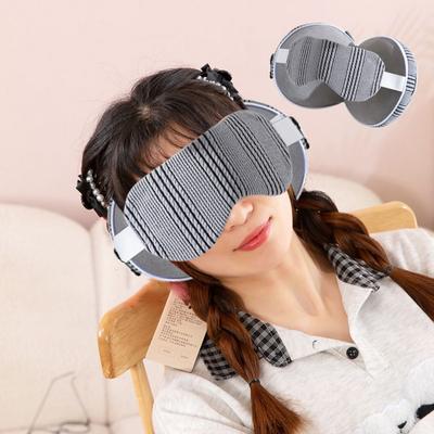 Multifunctional 2 In 1 Neck Pillows Light-blocking Foldable Travel Pillow With Eye Mask U-shaped Nap Pillow Airplane