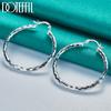 925 Sterling Silver Round Earrings Fashionable Wedding Jewelry