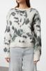Women's Fashionable Stylish Sweater Stone Soft Textured Crew Neck Knitwear Sweater