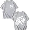 Kpop ATEEZ _FlX ON_ Merch Zipper T Shirt Men Women Oversized 100_ Cotton Hot Sale Short Sleeve Summer Top Unisex Plus Size Tops