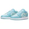 Zapatillas Air Jordan 1 Low SE GS Aquarius Blue para niños, color azul glaciar e hipervioleta, FN7366-400