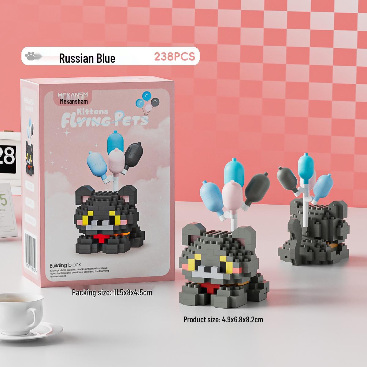 

Будинок-іграшка Mekensm для домашніх тварин, котів, собак, будівельні блоки - Сумісний з конструкторами Lego