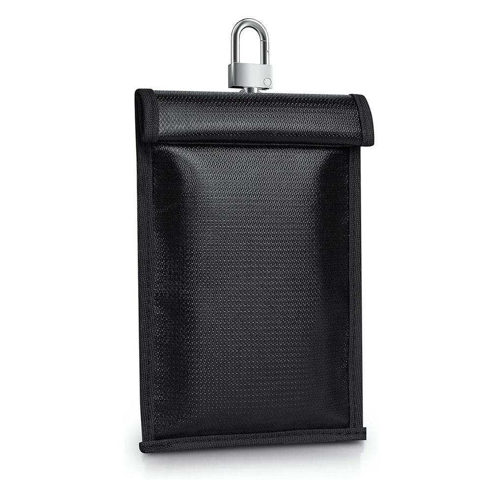 

Сумка для экранирования сигнала автомобильного ключа Водонепроницаемая Огнеупорная Для ключа телефона Сумка для защиты от демагнетизации кредитных карт Аксессуары