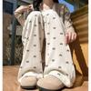 2025 Women's High Waist Soft Wide-Leg Pants with Bow, Slimming Fit, for Spring & Autumn