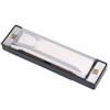 10 Hole Metal Harmonica Children Toy Blue Rock Jazz Folk Harmonicas Sliver