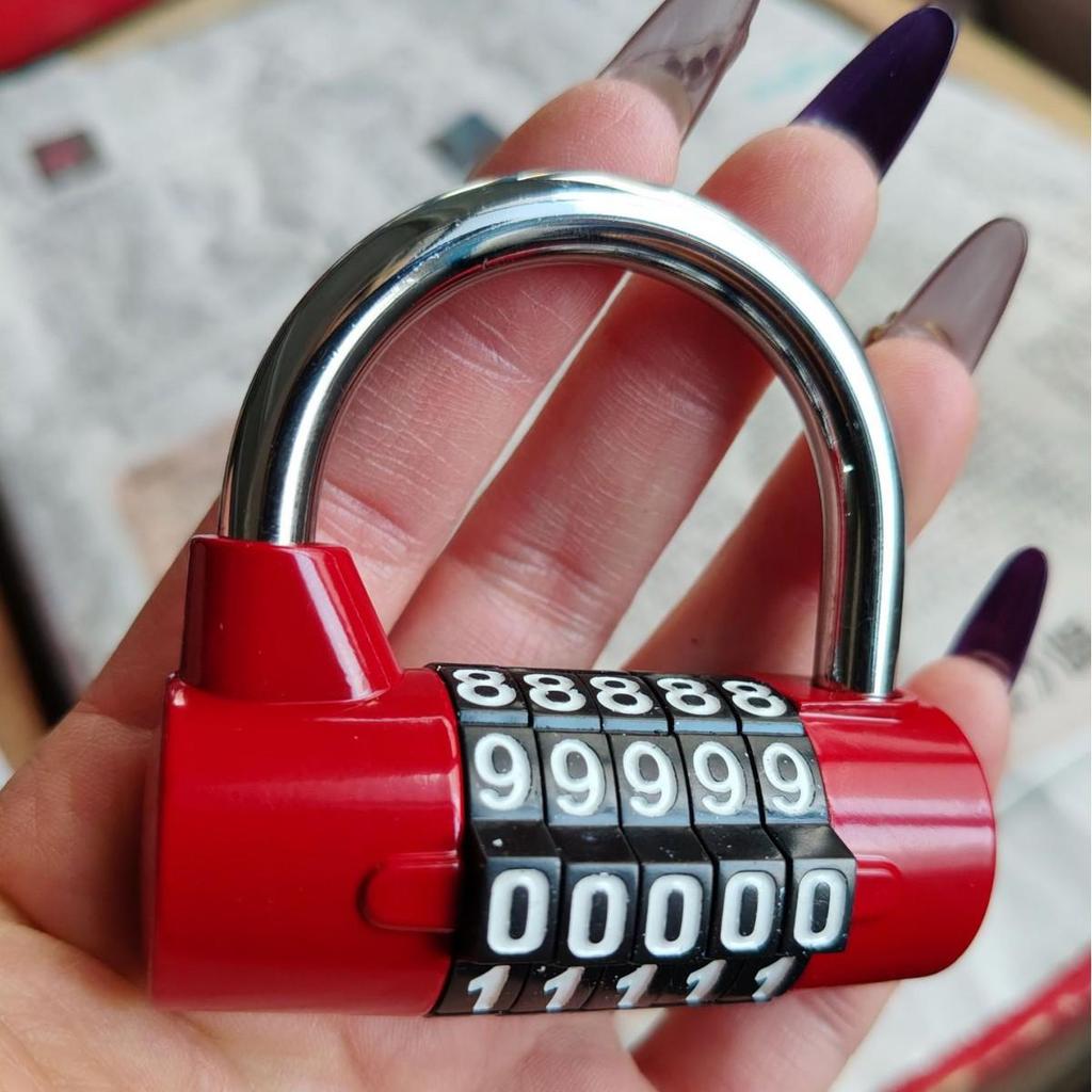 HXH-57 Large 5-Digit Combination Padlock for Gym Locker Security