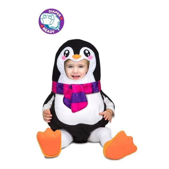 Déguisement de Pengouin pour bébé - Disfrazzes - Modèle avec écharpe - Mixte - Multicolore - 3 ans et plus