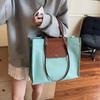 Women Canvas Shoulder Bag Large Capacity Ladies Shopping Bags Simple Handbag Vacation Tote Casual Book Bag KTY