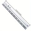 17mm Wide Silent Drawer Slides with Damping Steel Balls Polished Stainless Steel, Industrial Hardware