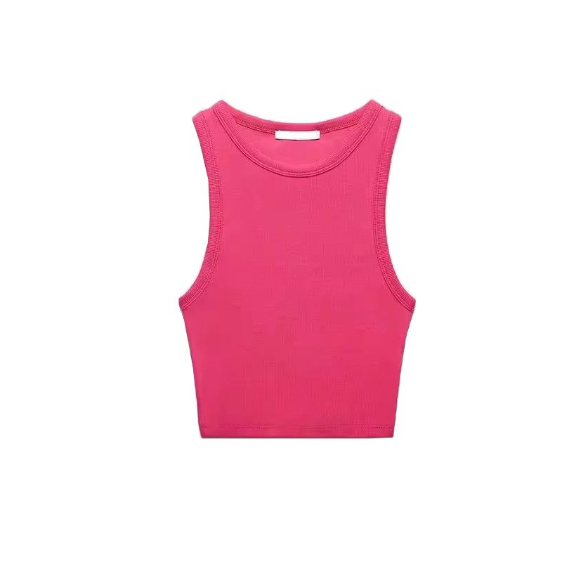 Spring New Arrival Basic All-Matching Sexy Wind Silm Short Inner Wear Rib T-shirt Vest 3253329