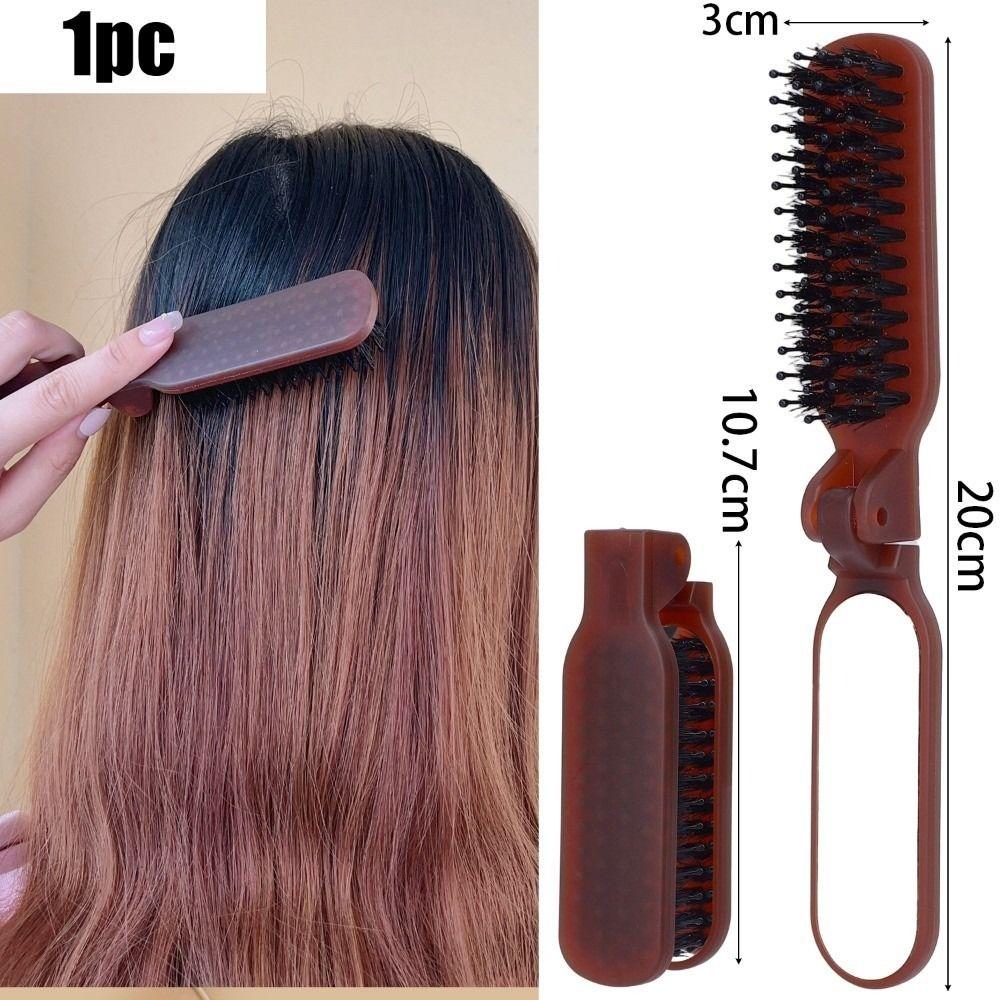 Anti Static Massage Hair Comb Boar Bristle Integrated Styling Combs Travel Hairdressing Supplies