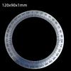 360 Degrees Dial Scale Identification Dial Degree Graduated Circle Disk Protractor For Machine Tool Measurement Tools 120x90mm
