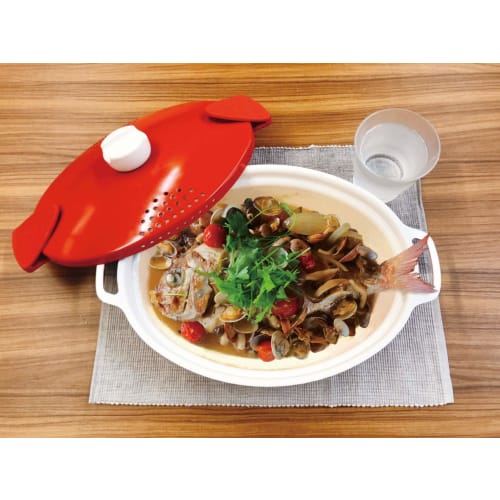 Bestco ND-8179 Italiano Pasta Pot, Red, 3.0L, Drainer, Induction Compatible