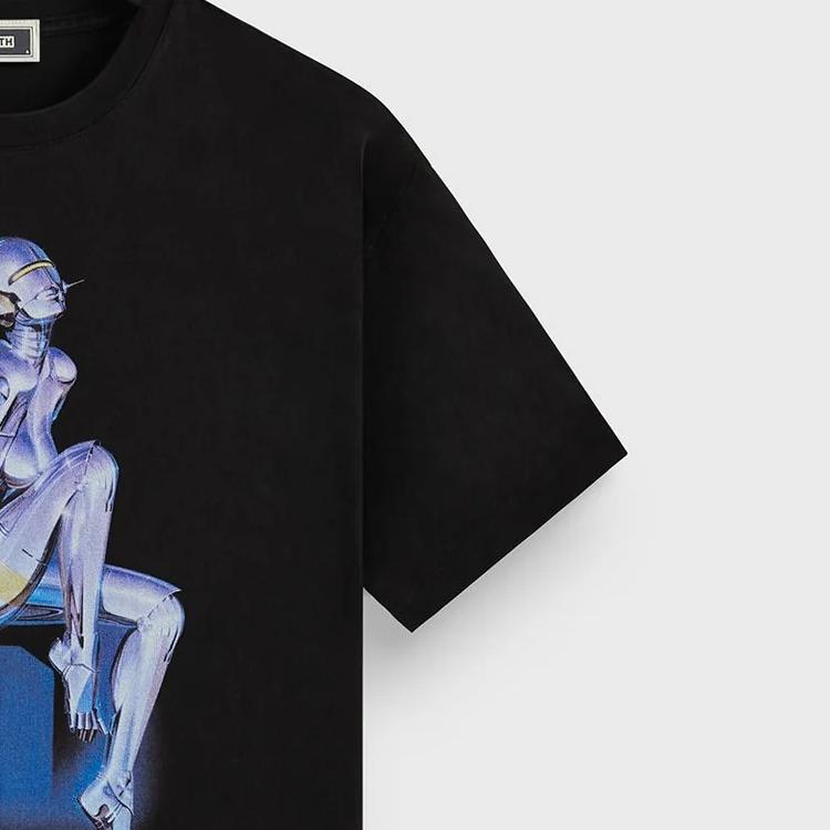 Kith For Nanzuka Gallery Sorayama Model A Stitch Tee Black Men Tops KHM034450-001