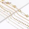 14K Gold Plated Spool Chains For DIY Handmade Jewellery Making Supplies Multi Styles Metal Bulk Chains Wholesale High Quality