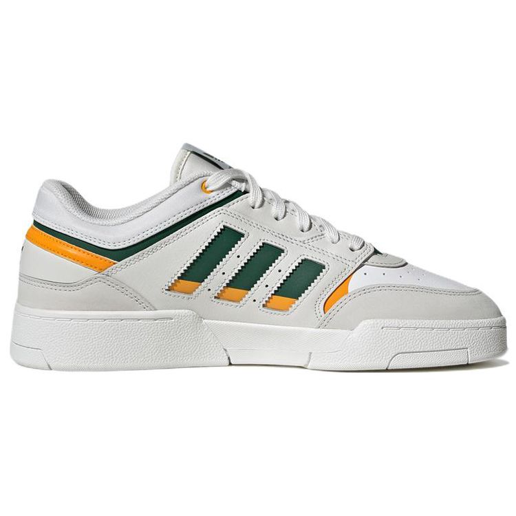 Adidas Originals Drop Step Low Classic Lightweight Durable Non-Slip Low-Top Skate Shoes Unisex Sneakers Gray White Green HP2229